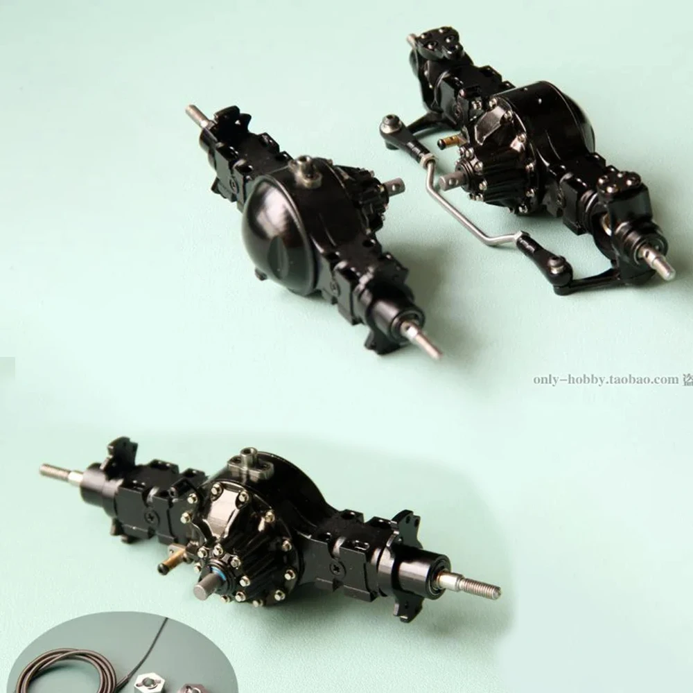 

Metal Front/rear Axle Differential Lock Power Axle for 1/14 Tamiya RC Truck Scania 770S Actros 3363 Volvo MAN FH12 FH16 AROCS