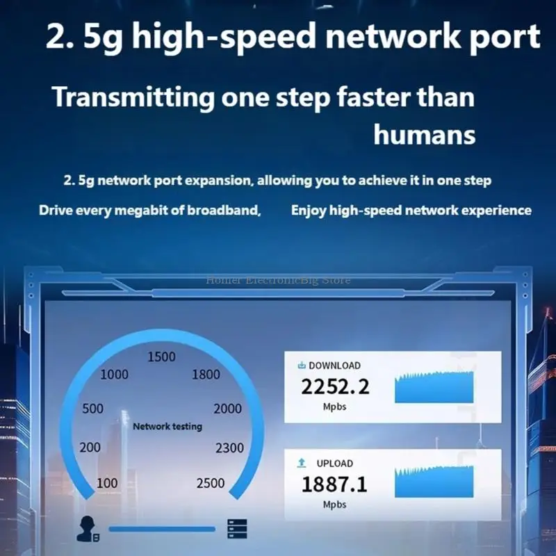 Dense USB C to RJ45 2.5G Adapter Supporting 100W Fast Charging and 2500Mbps Rapid Ethernet Plug and Play Aluminum Alloy KINO