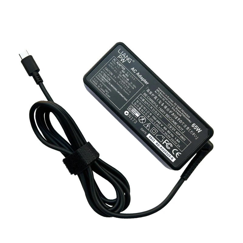 20V 3.25A 65W  Type -C Universal Laptop Power Adapter Charger for Lenovo Yoga 5 Pro X1 T470p Asus B9440UA UX390