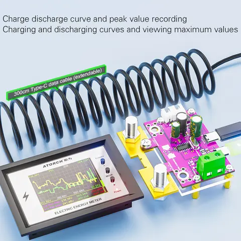 DC0-420V WiFi Digital Display DC Power Voltmeter Amperemeter Batterikapacitet Tester Spänningsmätare Detektor Meter För Tuya App 8 best sales voltmeter wifi - №1