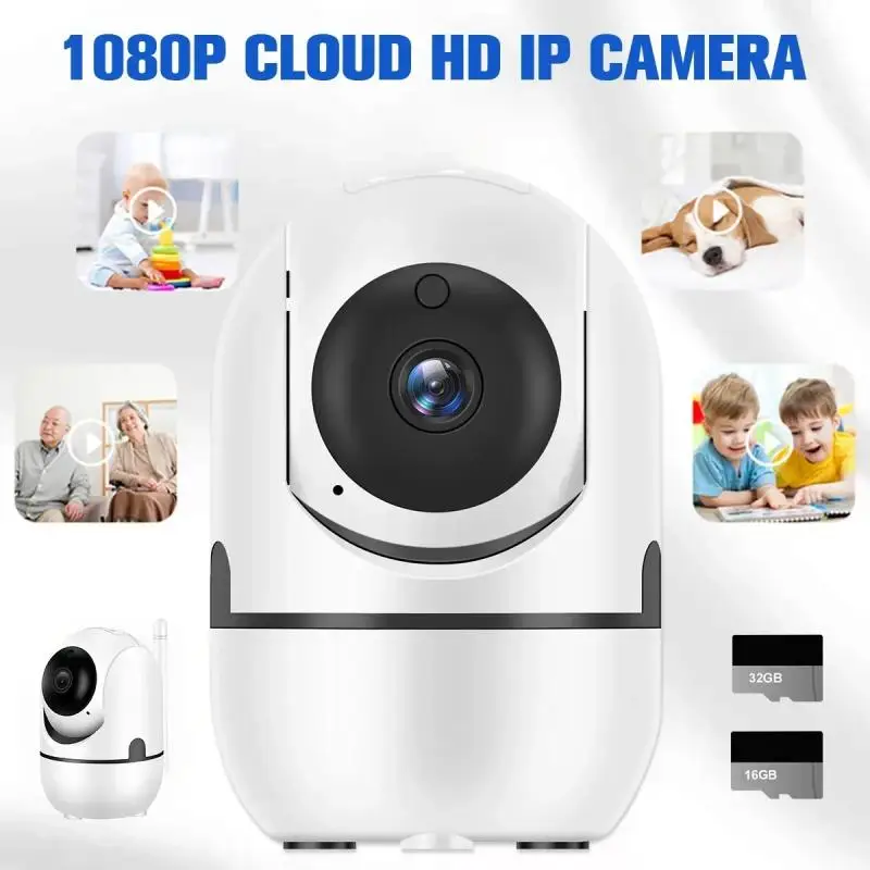 Wifi Baby Monitor Surveillance Camera 1080P CCTV HD Smart IP Security Camera Two Way Talk Night Vision Intelligent Tracking