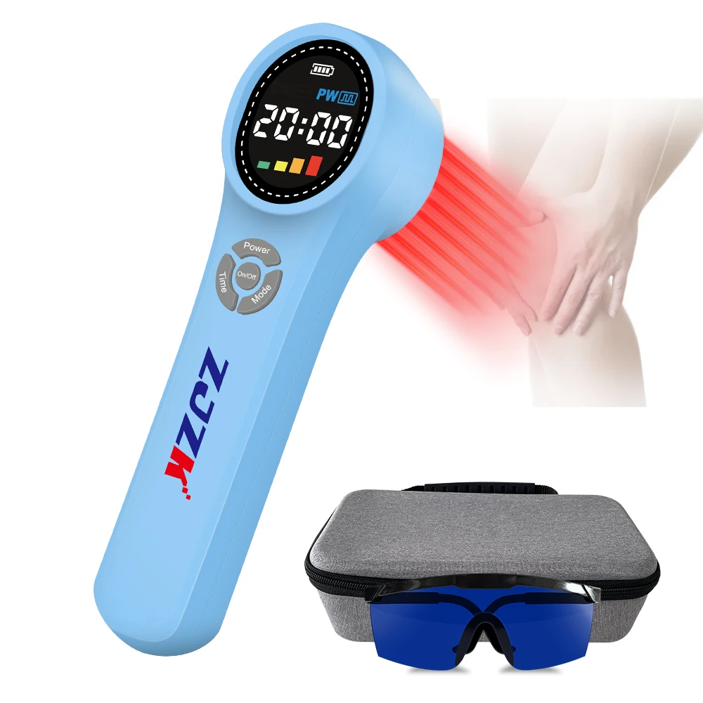 ZJZK Infrared Light Therapy Laser 1760mW Cold Laser Knee Therapy 660nm 810nm 980nm Wand For Dog Arches Hip Or Shoulder Bursitis