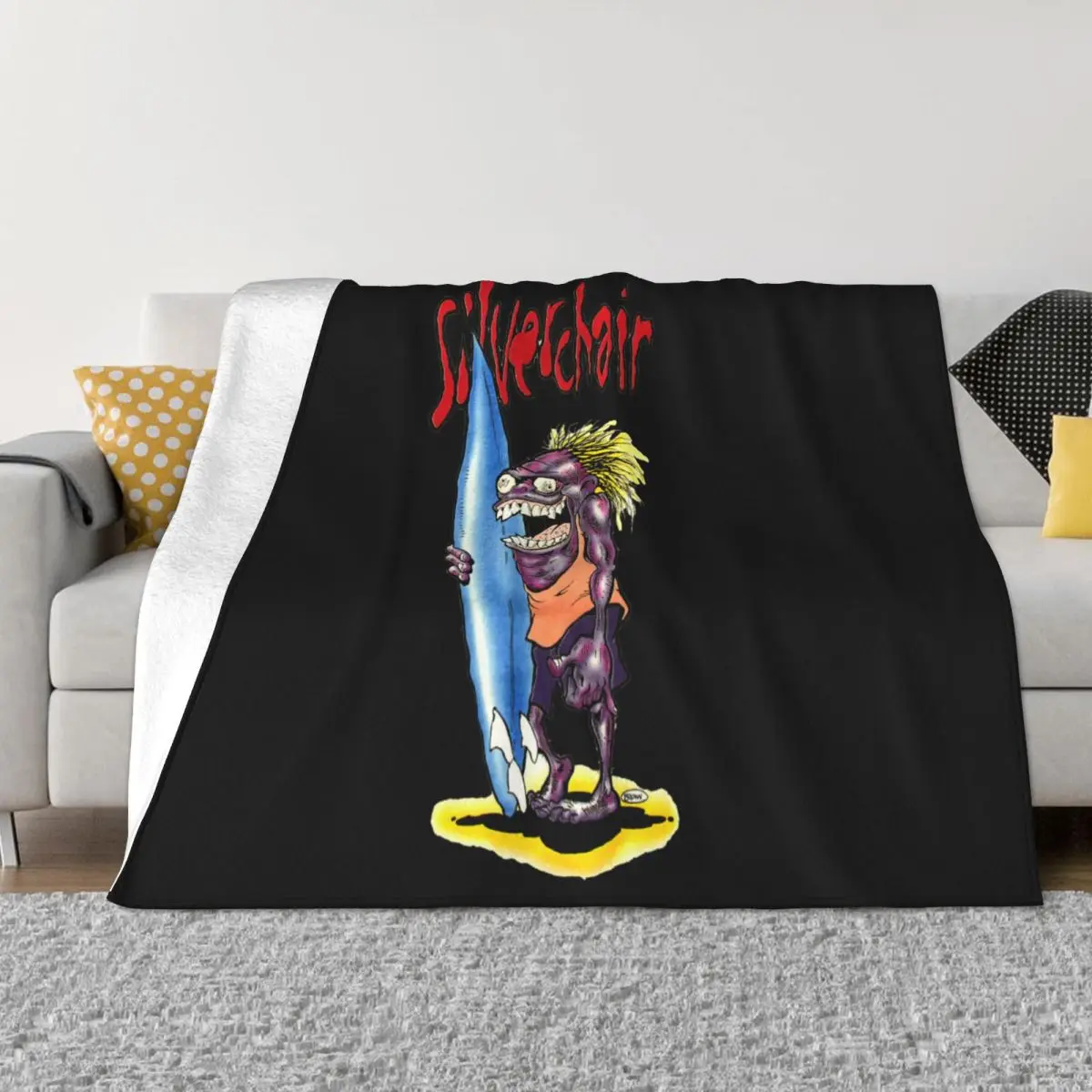 Vintage Silverchair Tour Frogstomp Spring Farmhouse Wholesale Colour Simple 2021 Latest Graphic Letter Loose Throw Blanket