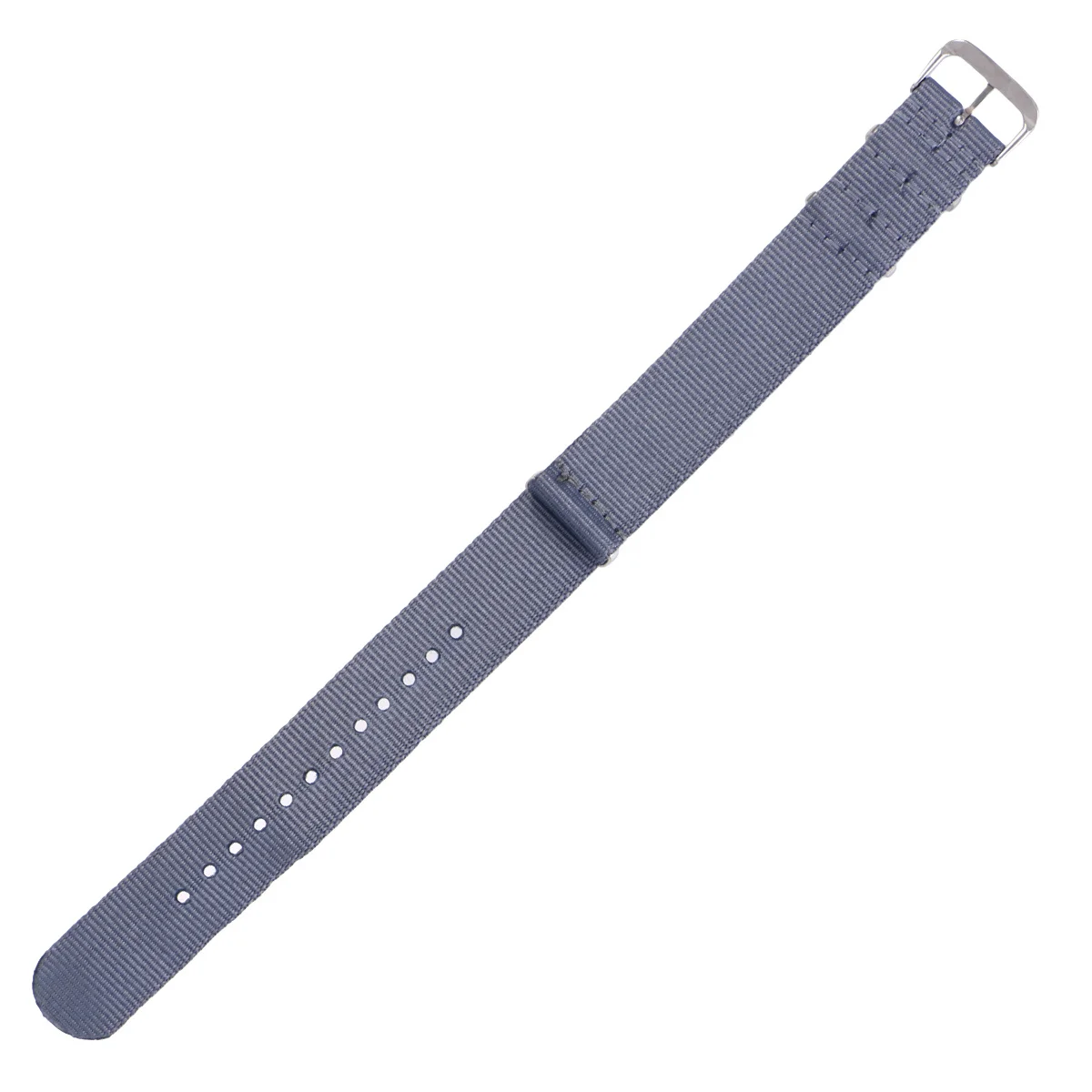 

18Mm Nylon Watch Strap Replacement Heavy Duty Woven Band Durable Soft Breathable Skin Safe Quick Install Grey For Watch Bands