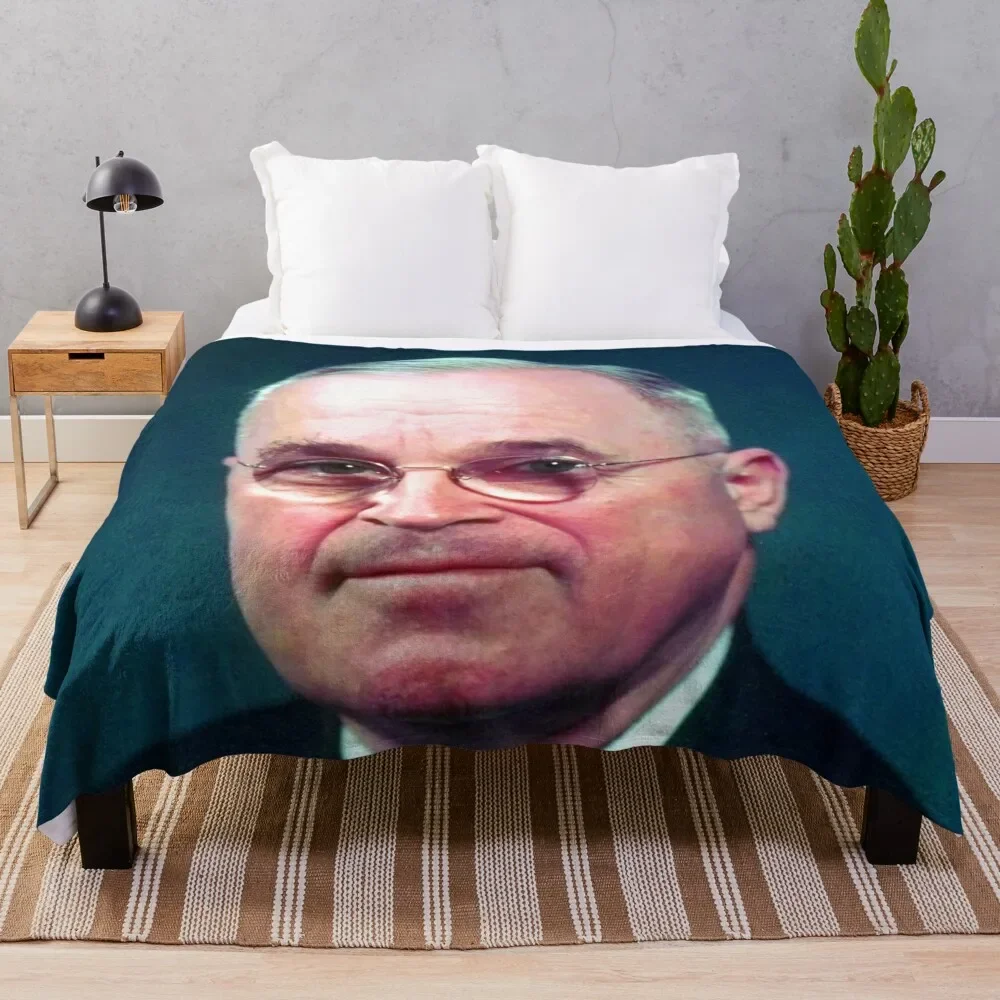 

President Harry Truman Portrait Throw Blanket Wrinkle Resistant Lightweight Blanket