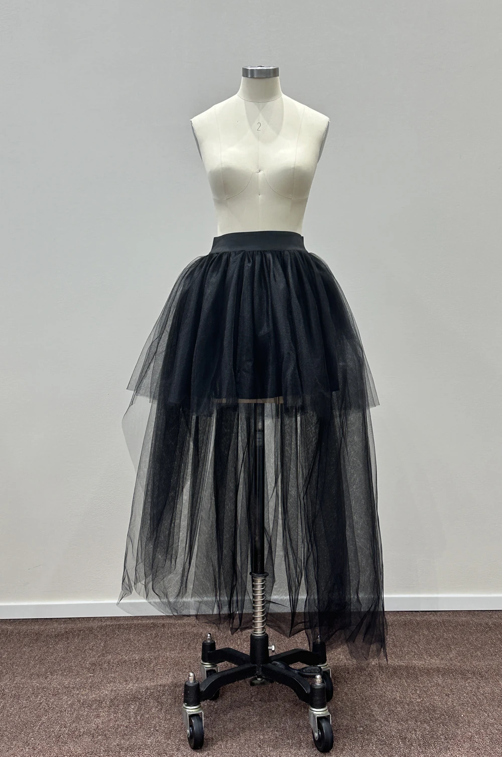 Neue Ankunft High-Low Tüll Petticoats Für Cocktail Kleid Elastische Taille Hallo-Lo Mesh Net Maxi Röcke Dance tutu Jupon Für Party – Detail 6