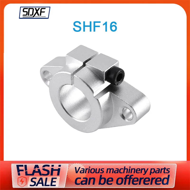 

Shaft Support,SHF16 Aluminum Linear Rod Rail Shaft Support Guide Motion for 16mm/0.63" Diameter Shaft Linear Rail End Bracket