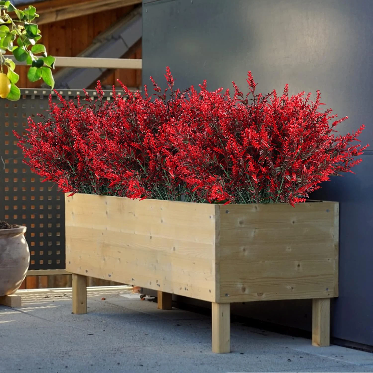 Künstliche Blumen Günstige Kunststoff Lavendel Gefälschte Pflanzen Gras Hochzeit Hausgarten Dekor DIY Geschenke Fotografie Requisiten Outdoor Bonsai – Detail 4