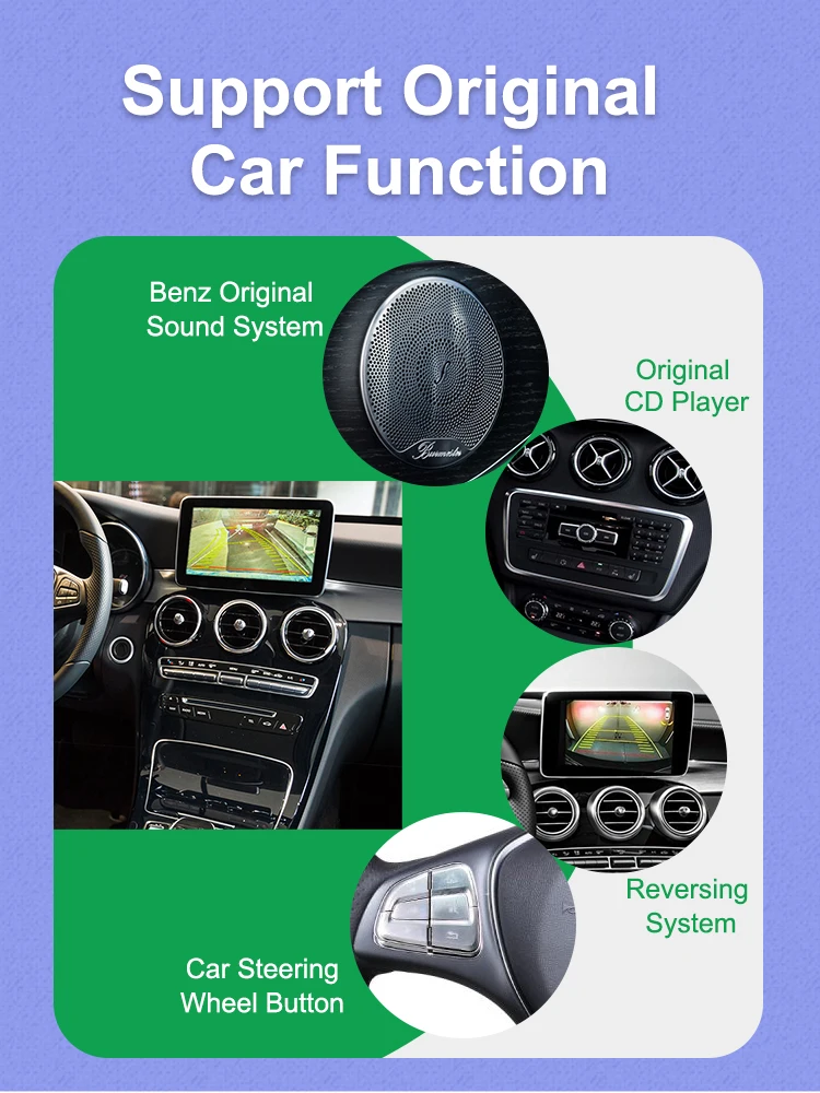 Autotop 10.25 "2din android 13 Autoradio Multimedia-Video-Player für Mercedes Benz C Klasse w204 s204 ntg 4,0 2013-2015 Carplay – Detail 7