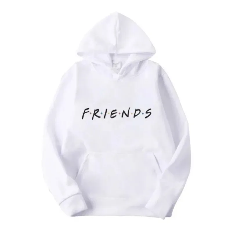 2023 Winter Long Sleeve Women Hoodies Friends TV Show Casual Sweatshirt Coat Jacket Pullover Street  Polyester Streetwear Tops