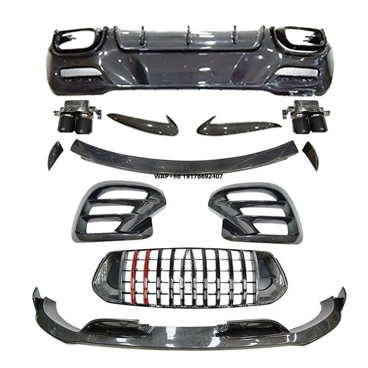High Quality Carbon Fiber Body Kit for  GLE COUPE BS-Style Carbon Kit Front Lip Rear Diffuser Spoiler