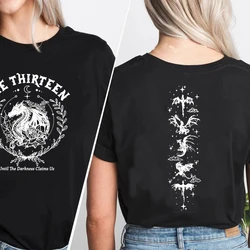 The Thirteen Throne of Glass T Shirt Cotton Short Sleeve Book Lover T-shirt The Darkness SJM Merch Tshirt Women Bookish Tees