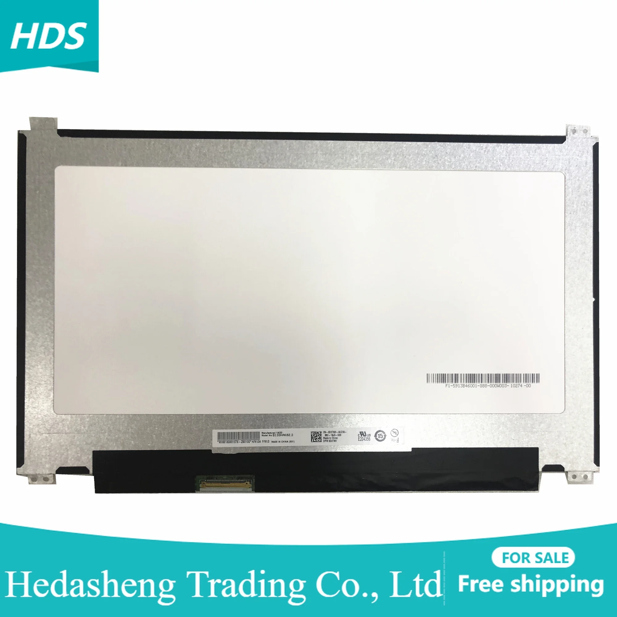 B133HAK02.0 13.3inch For DELL FHD IPS Panel 1920X1080 40 PIN EDP 0D2TNH TOUCH LCD Screen