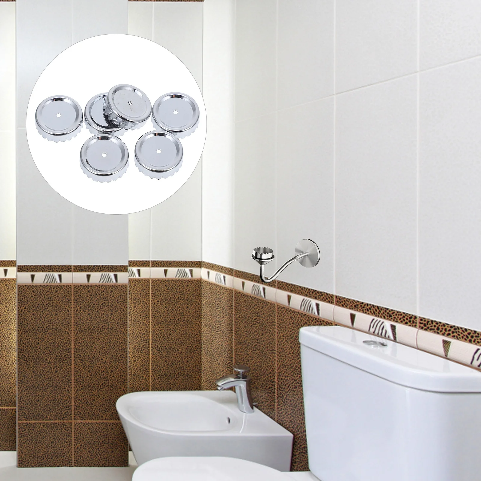

6 Pcs Soap Holder Cover Magnets Steel Magnetic Storage Caps Bathroom Supplies Shower Dish Suction