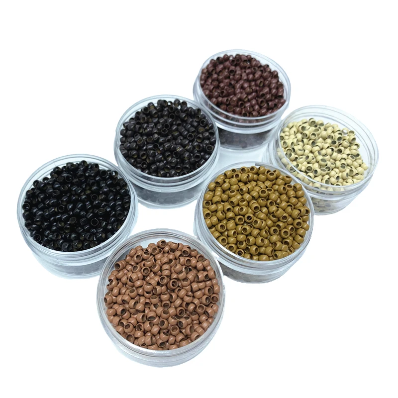 

1000pcs/lot 3.0mm Nano rings Without Silicone Nano Beads Micro Rings Beads Copper Nano Ring For Nano I-Tip Hair Extensions