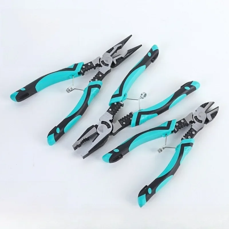 9-inch Multifunctional Pliers Set, Pointed Nose Pliers, Wire Stripping Pliers, Household Wire Pliers