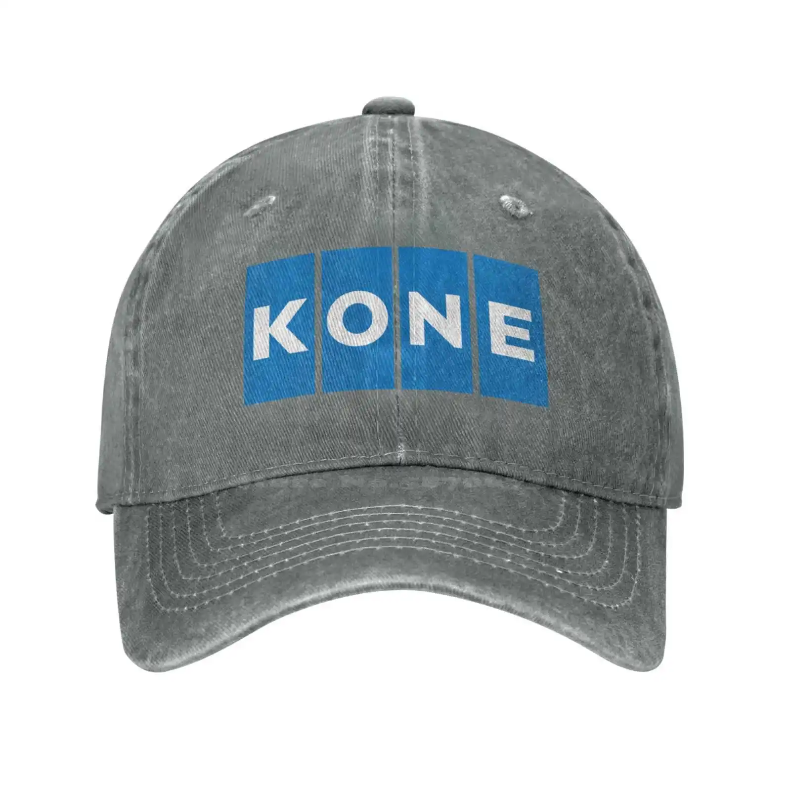 Kone Oy Logo Print Graphic Casual Denim cap Knitted hat Baseball cap