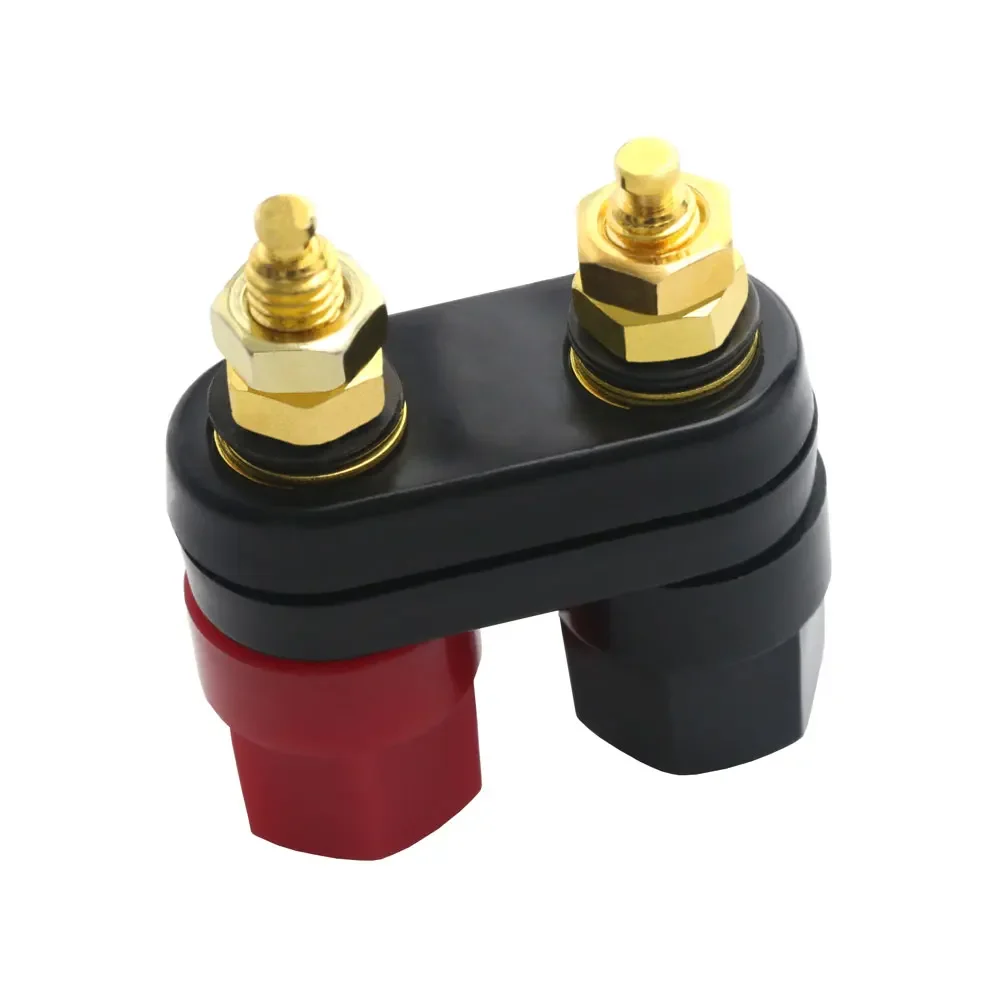 1PCS Banana plugs Couple Terminals Red Black Connector Amplifier Terminal Binding Post Banana Speaker Plug Jack