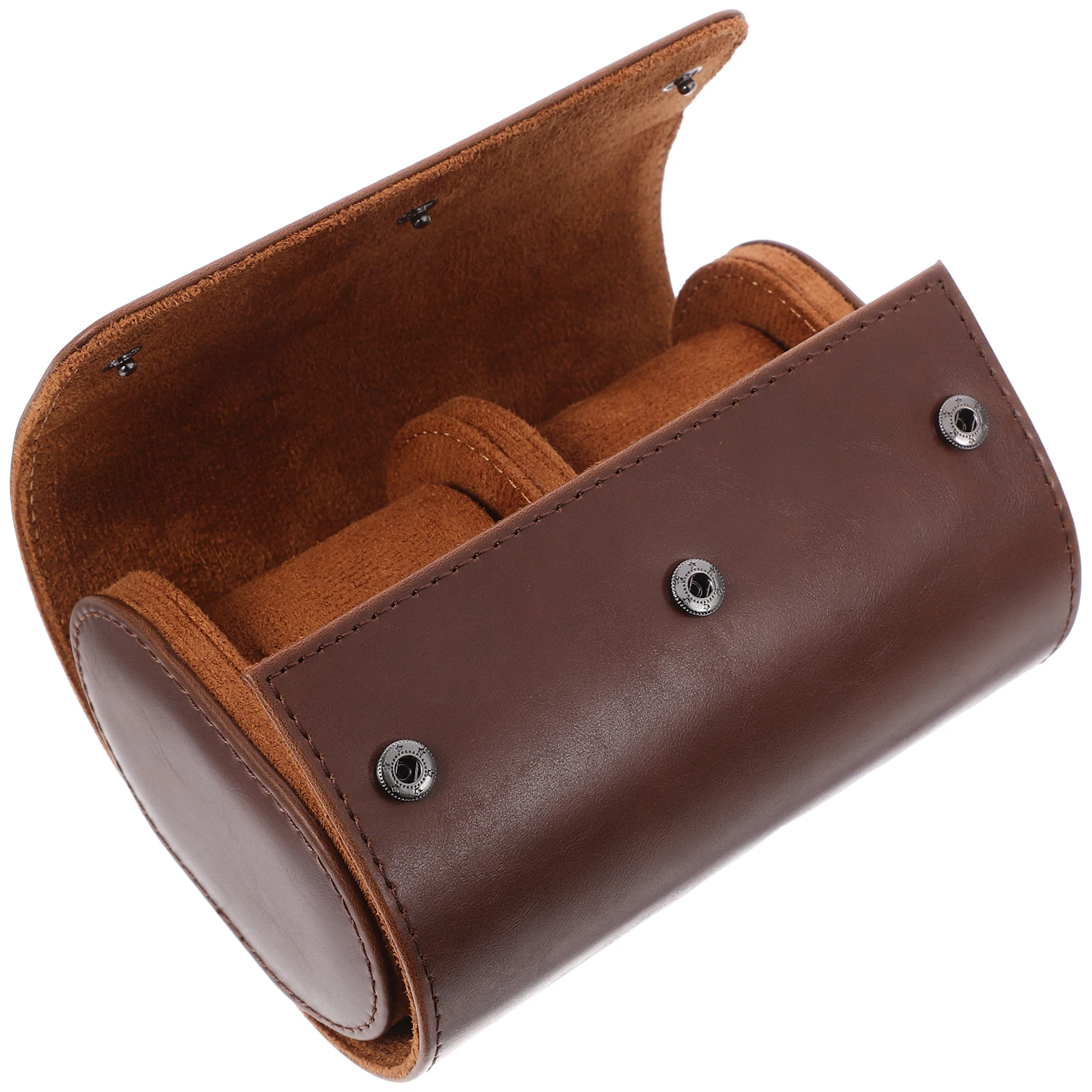 

3 Watch Box for 2 Watches Black Portable Jewelry Roll ganizer Travel PU ganizer Case Mens Women Travel Jewelry Box
