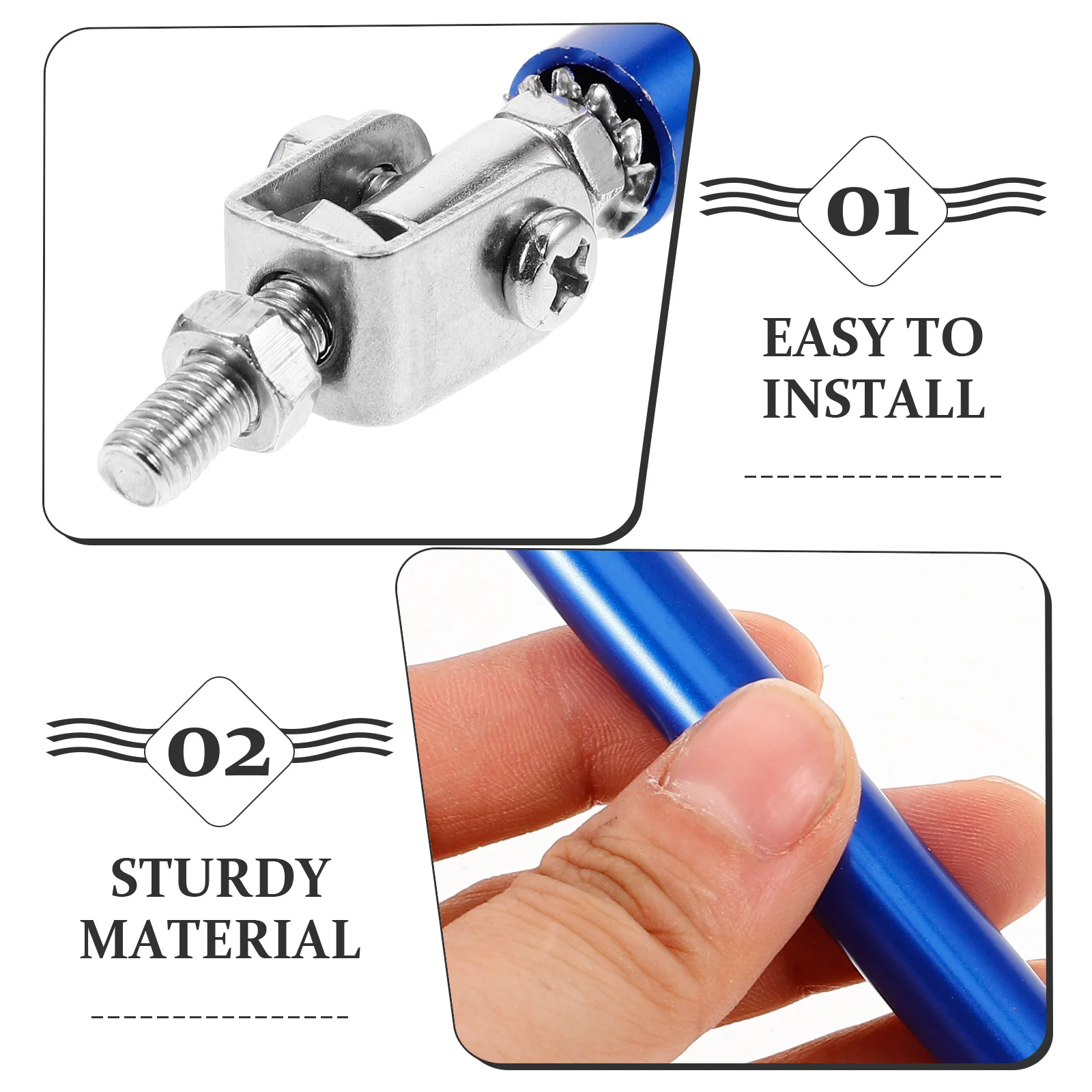 

1Pair Adjustable Car Strut Rods Front Bumper Lip Support Reinforced Durable Stylish Protection Splitter Rod Front Splitter Rods