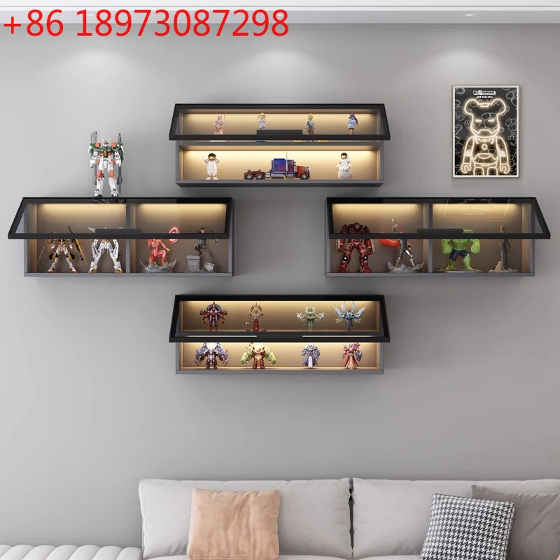 ตู้โชว์ติดผนังสำหรับจัดแสดงของสะสม ของเล่น โมเดล หรือของใช้ในบ้าน