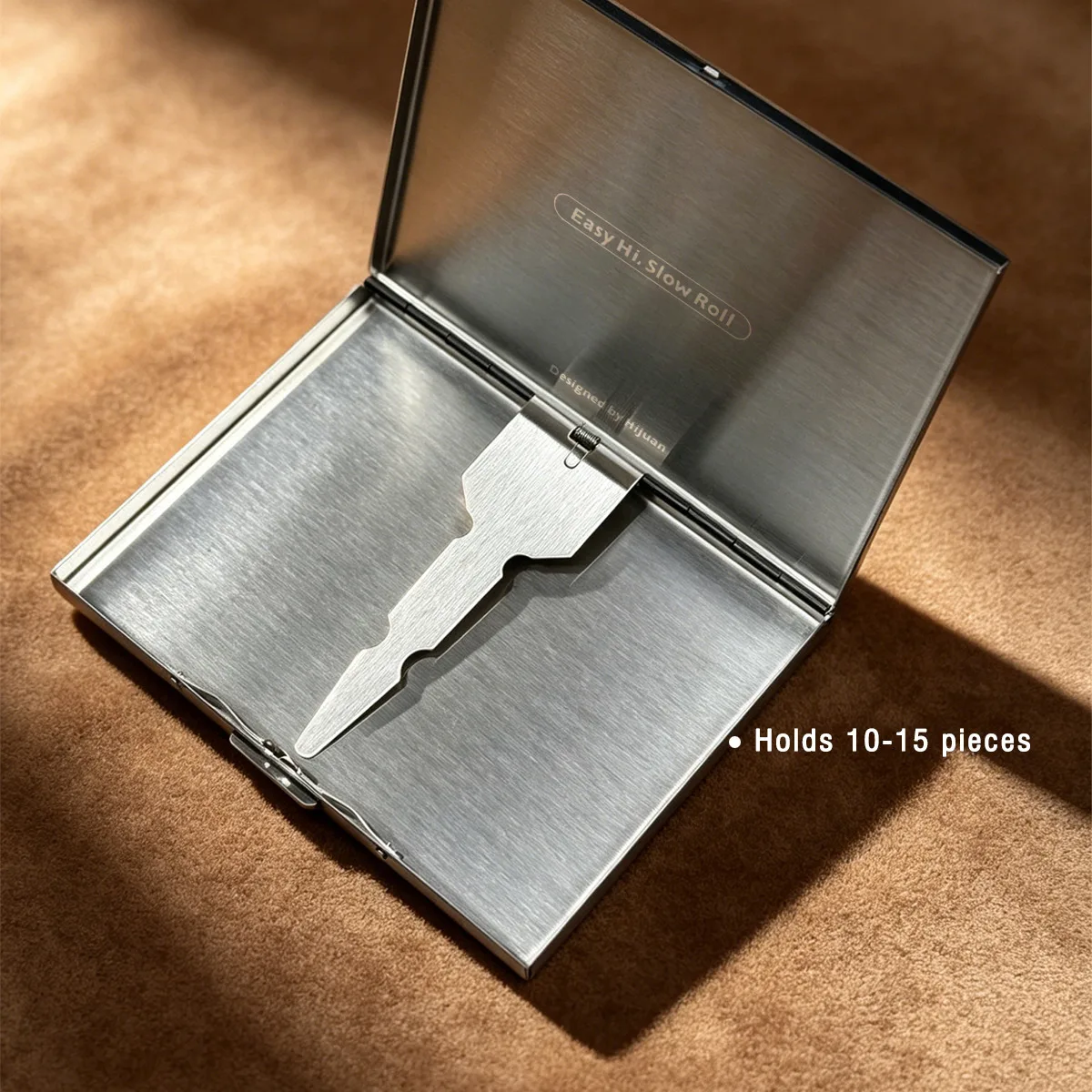 Walnut Wood Cigarette Case Ultra‑thin Flip‑top Cigarette Box Luxury Fashion Gift for Men Women Portable Cigarette Holder