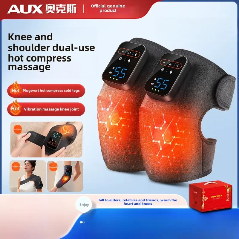 

Gift for elders Knee massager Electric heating heating knee pads to keep warm Old cold leg joints hot compress elderly