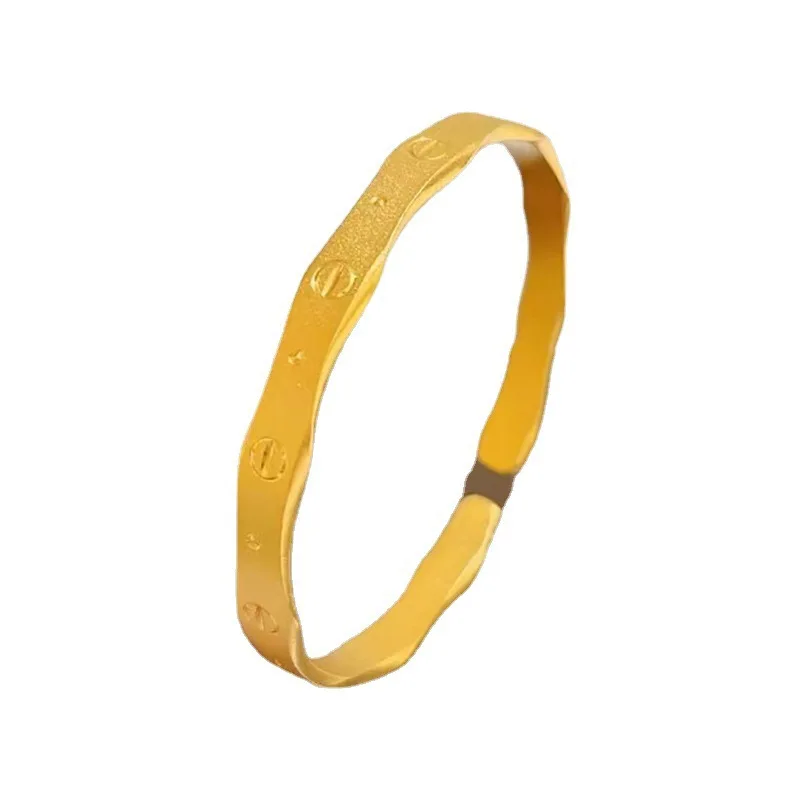 AU999 24K الذهب الشباب النجاح الإسورة |   مينا متدرجة من الخيزران، سلسلة خرز ذهبية، حيوية وحيوية