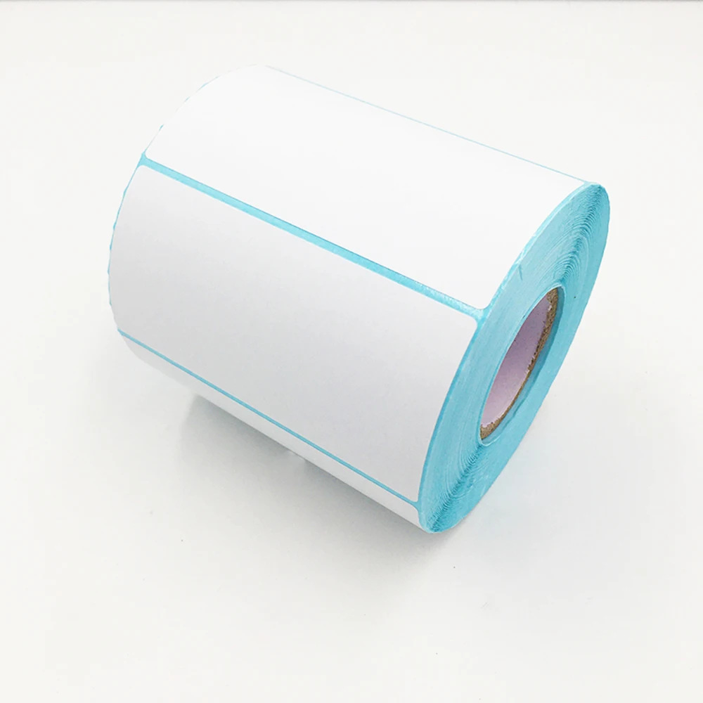 100x50mm-1000pcs/Roll 자체 접착 열 라벨 슈퍼마켓 가격 빈 바코드 라벨 직접 인쇄 방수 인쇄 용지