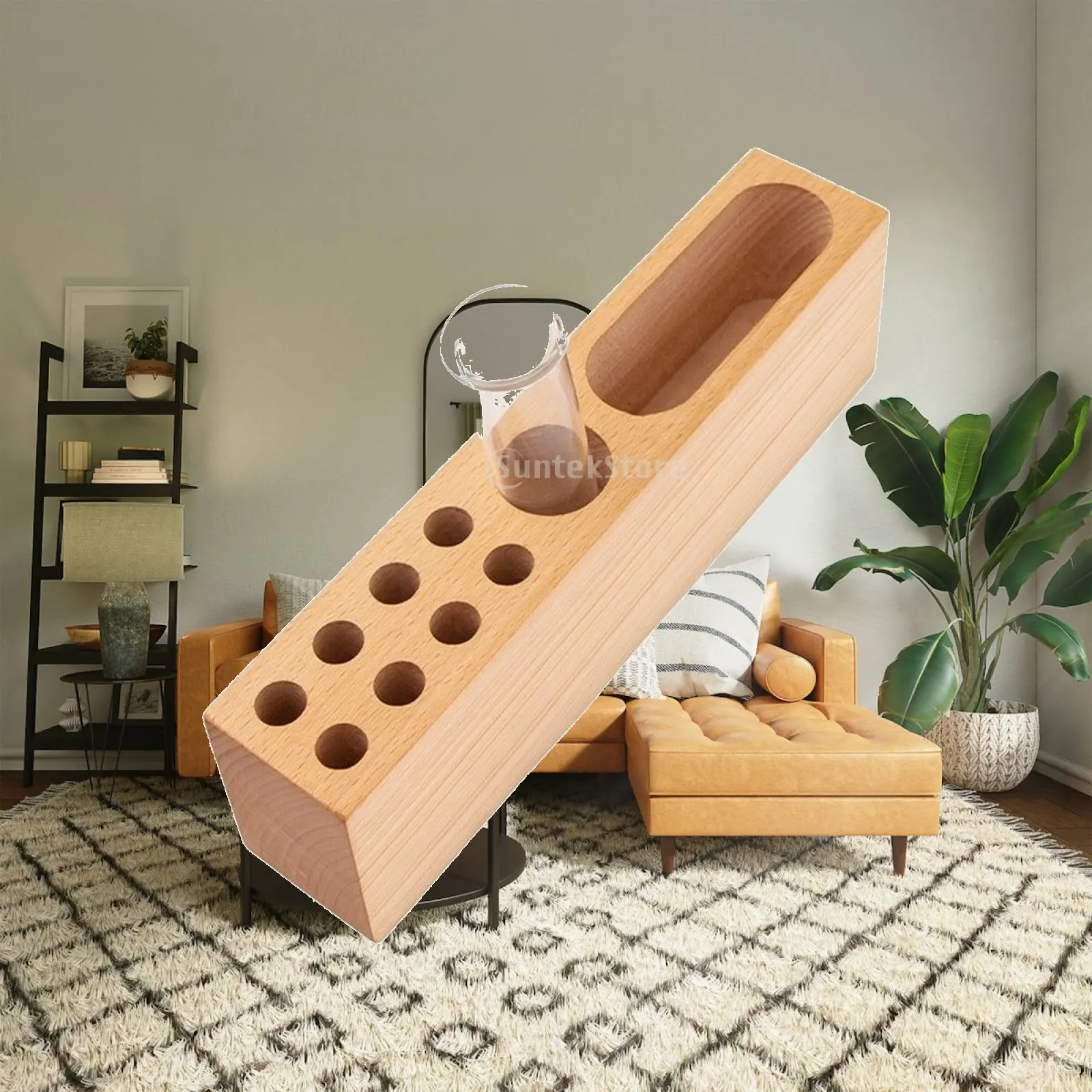 stationery-desk-organizer-pen-holder-solid-wood-with-glass-cup-for-office-study-table