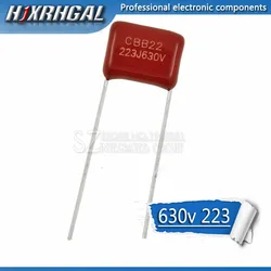 10PCS 630V223J 22NF Pitch 10MM 223 630V 0.022uF CBB Polypropylene film capacitor hjxrhgal