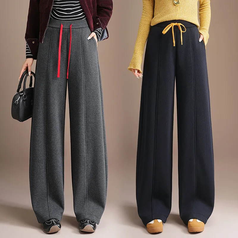 التنقل السراويل Scimitar الدافئة مبطنة بالصوف السراويل عارضة عالية الخصر