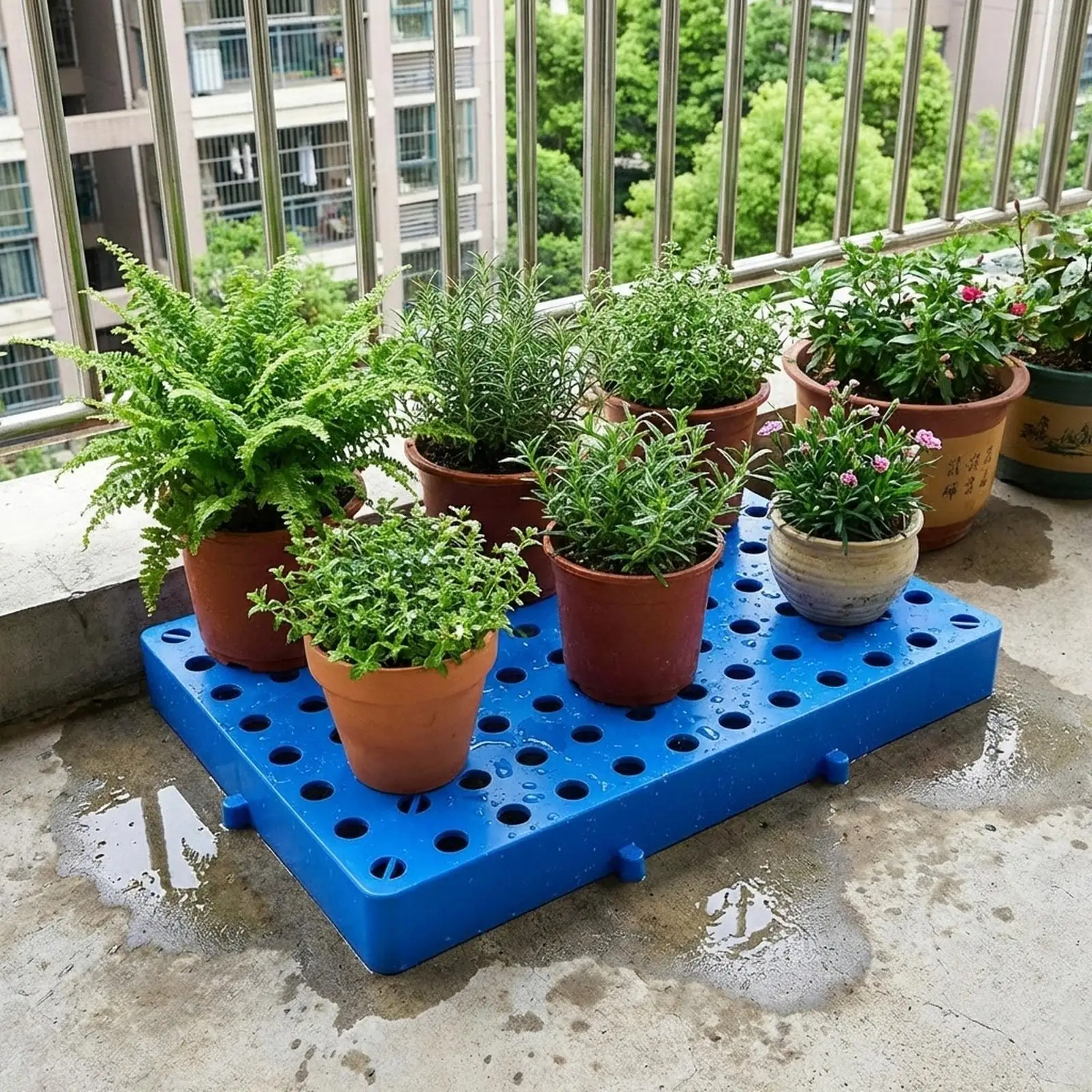 Floor Pallet Floor Storage Pad Lightweight Interlocking Waterproof Multipurpose Platform for Industrial Warehouse Basement