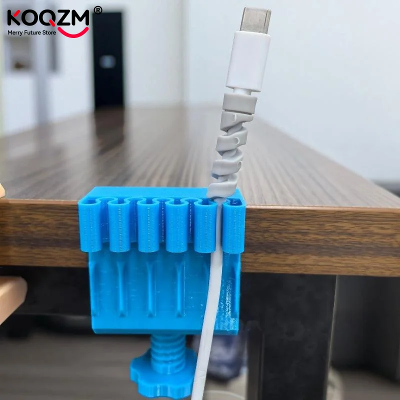 3D Printed Plastic Eco-Friendly Material Desktop Data Cable Clip, Desktop Traceless Cable Management And Organization Tool