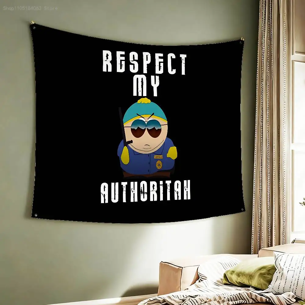 

Respect My Authority Flag Tapestry Banner For Bedroom Outdoor Living Room Restaurant Bar Wall Decor Party