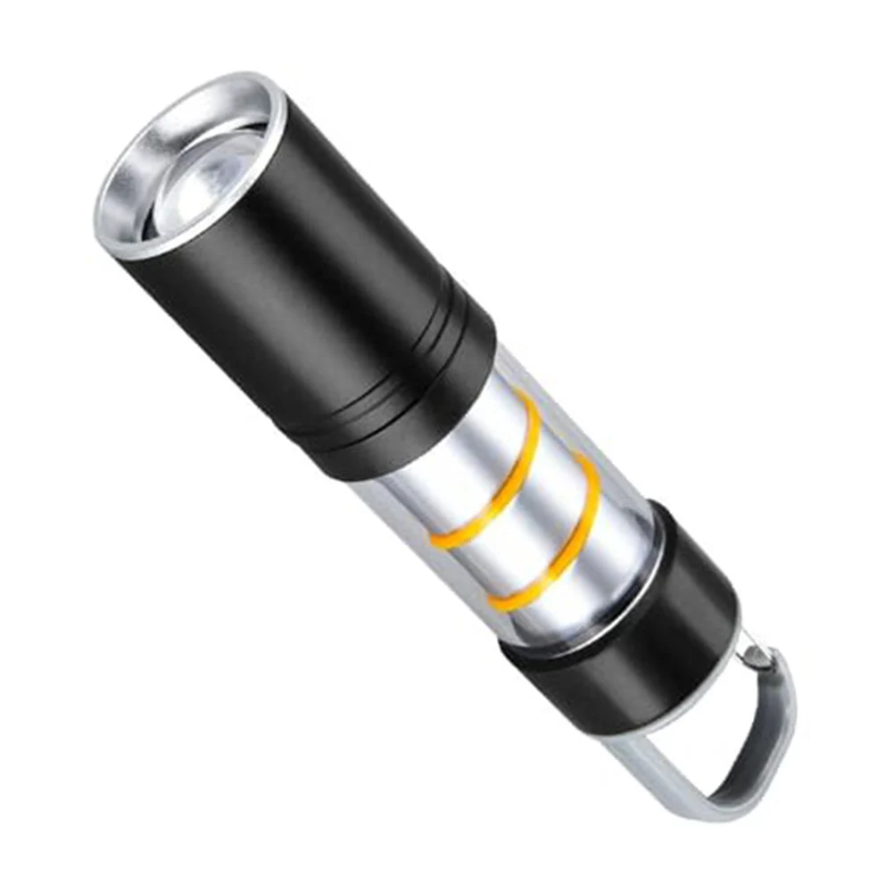 

Складной фонарь для кемпинга, портативный фонарик, складная конструкция, встроенный карабин, три режима яркости