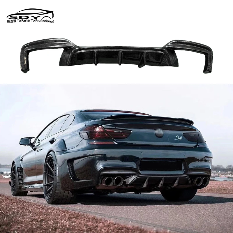 

F06 F12 F13 M6 MP Style Carbon Fiber Rear Diffuser Rear Bumper Lip Rear Splitter for Bmw 6 Series F05 F12 F13 M6