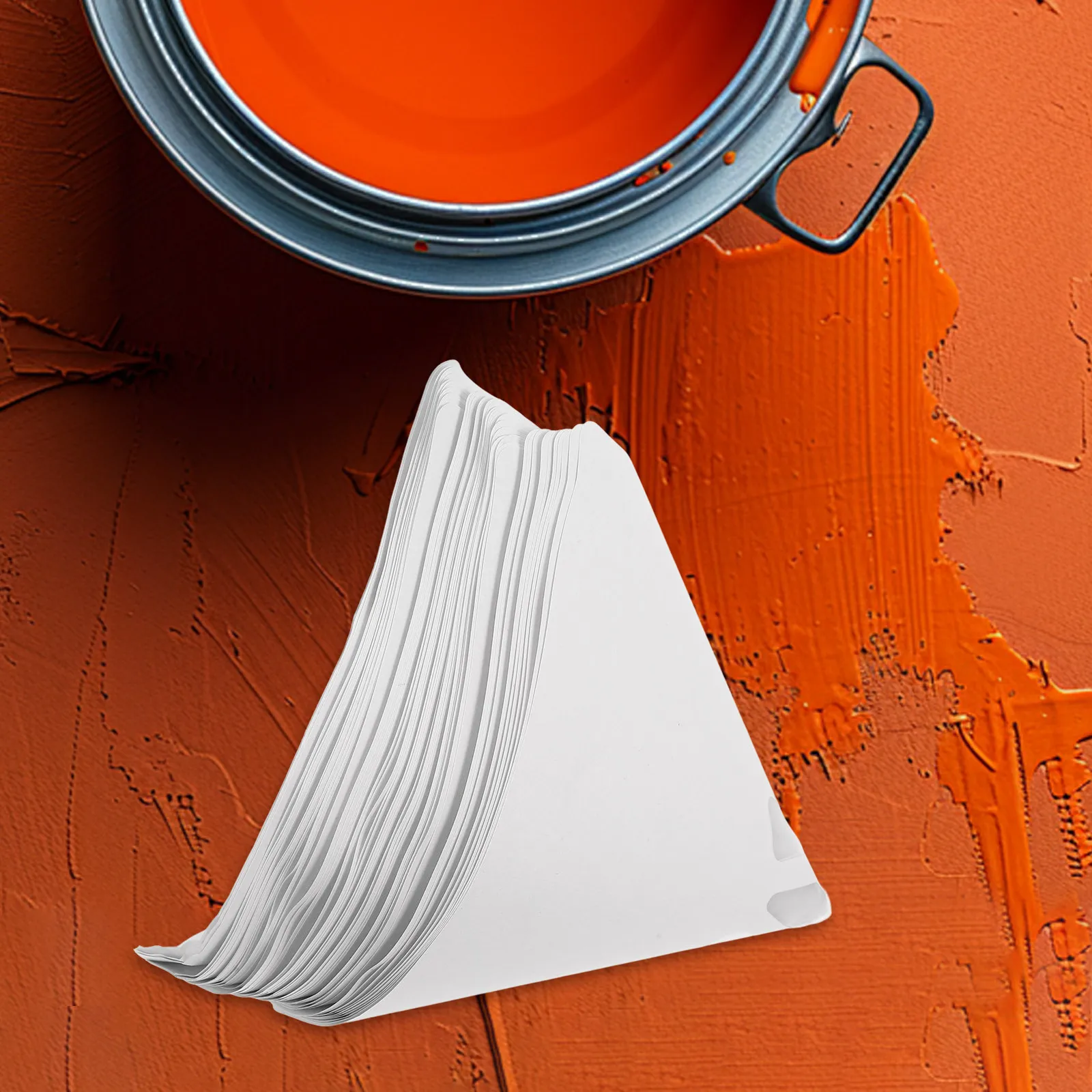 

50Pcs Paint Filter Cone Strainer with Fine 100 Mesh Nylon Mesh for Automotive Painting Projects Smooth Finish High