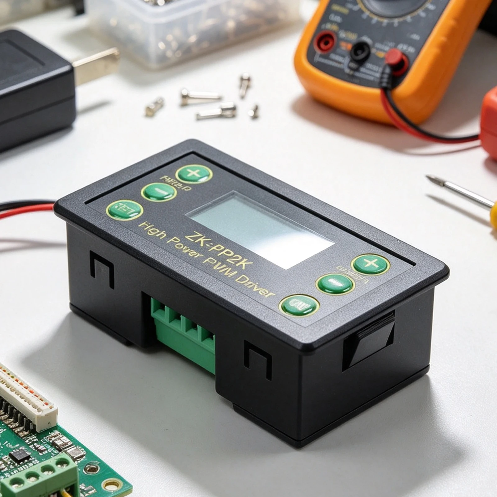 For PWM Dimming Controller Module for LEDs Motors and Solenoids Adjustable Duty Cycle and Frequency Range 1Hz to 150KHz