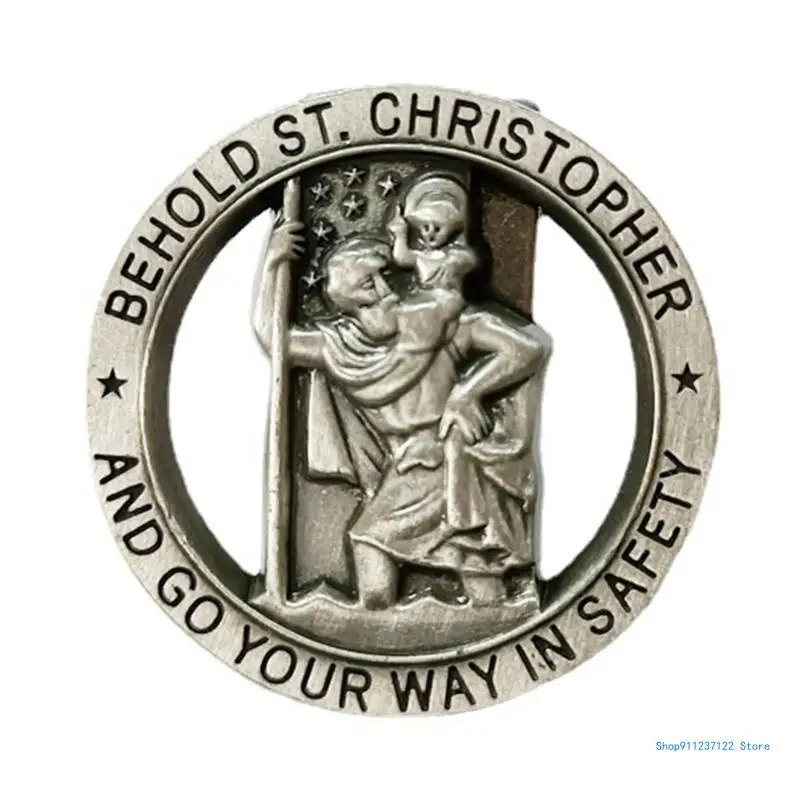 Driving Amulet Christopher Visor Clip Patron of Motorists Travelers