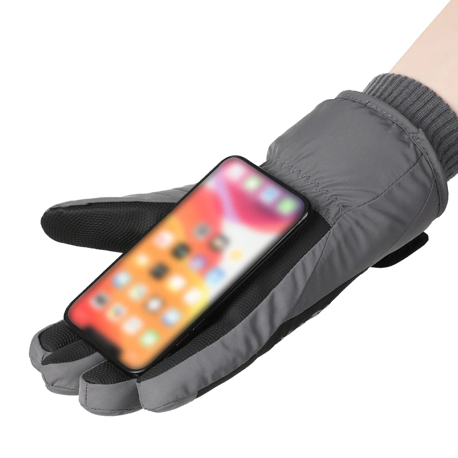 Winter neutral snowboard skiing gloves, anti slip touch screen, waterproof motorcycle riding, warm snow gloves
