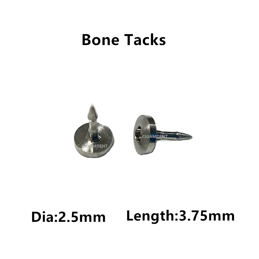 

50Pcs Dental GBR Bone Tack Mini Screw Titanium Pins Guided Bone Regeneration Tac Membrane Fixation Surgical Implant Instruments
