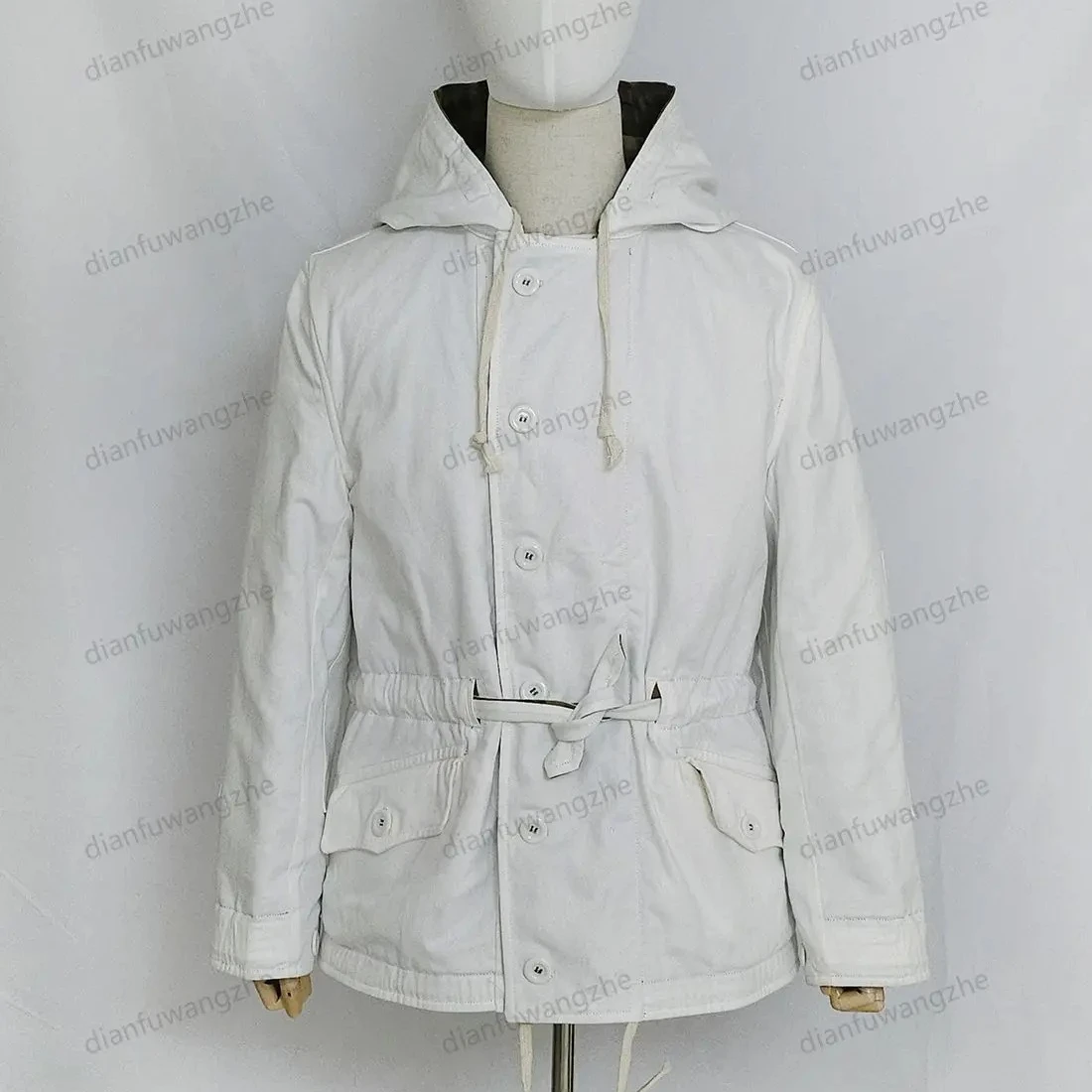German Splinter Camouflage Reversible Cotton Padded Jacket WH Splittertarnmuster Warm Cold-resistant Can be worn on both sides view 6