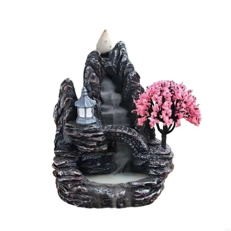 Delicate Resins Backflows Incenses Burners for Spiritual &Tranquilitys Living X3UC