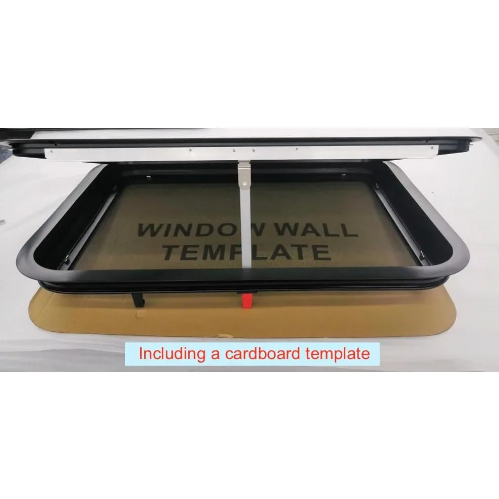 نافذة خروج الطوارئ RV - 30 عرضًا × 20 مرتفعًا، مع حواف وشاشة، معتمدة من وزارة النقل #4