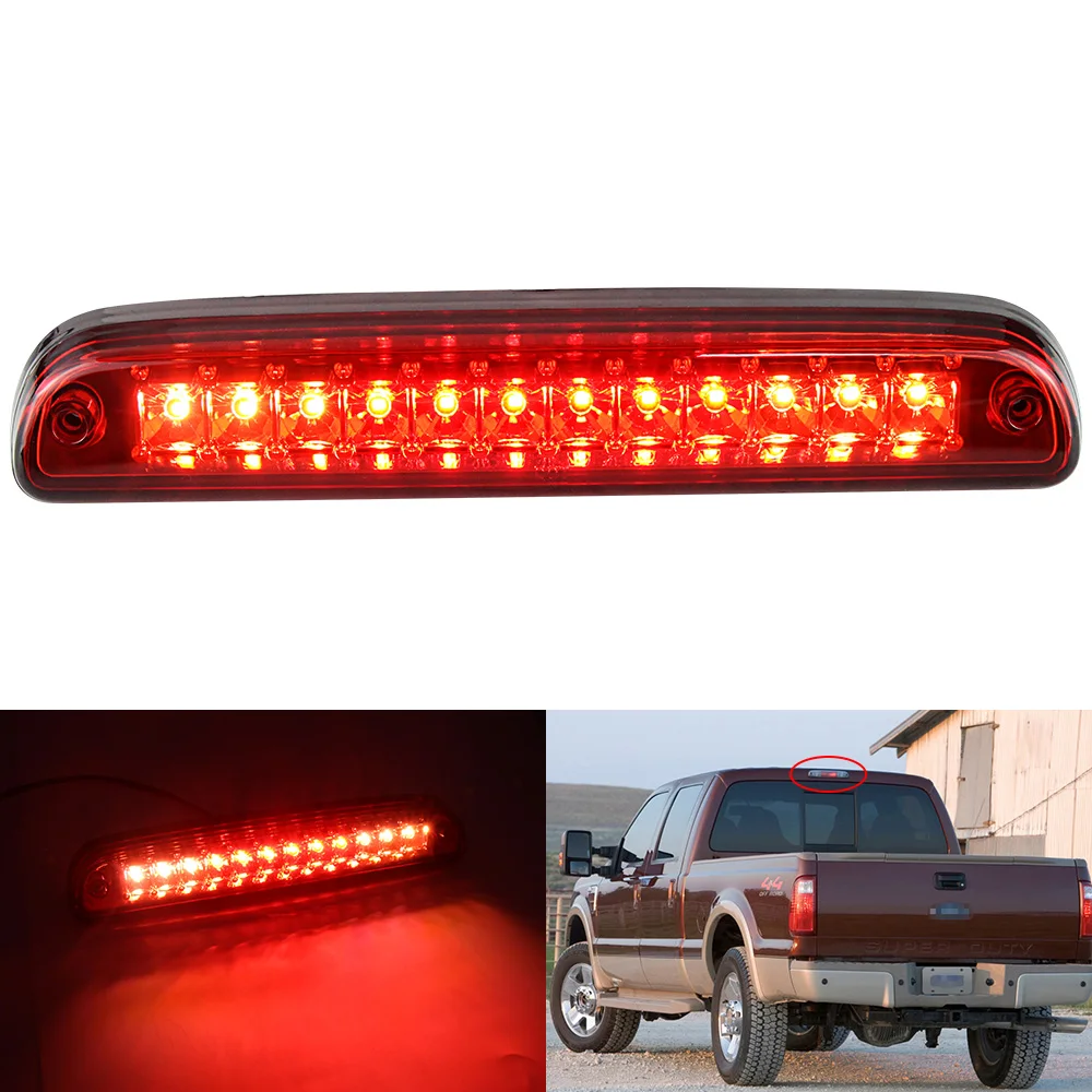 Rear LED Third High Mount Brake Stop Light Smoked Lamp For Ford Ranger 1993-2011 F250 F350 F450 F550 Mazda B2300 B2500 1995-2003