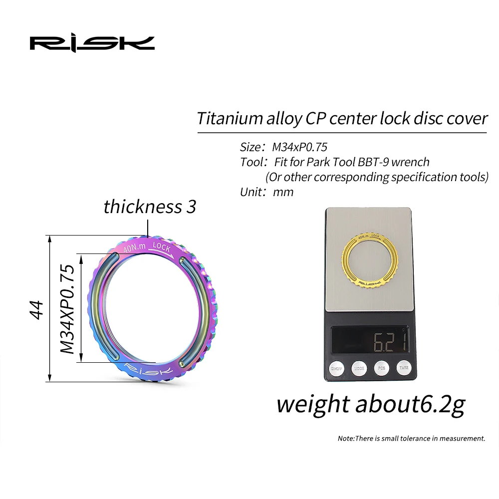 خطر سبائك التيتانيوم مركز قفل غطاء القرص دراجة قفل القرص غطاء حلقة الجوز صالح ل Campagnolo CP العجلات WTO الدراجة الملحقات #2