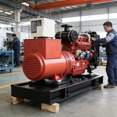 

100KW Open Frame Generator Set Durable Structure Mining Temporary Power