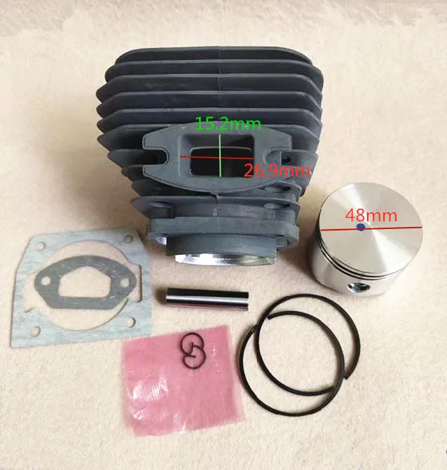 6210 G6210 체인소의 부품: G6210 48mm 실린더 피스톤 링 핀 세트의 실제 사용 리뷰