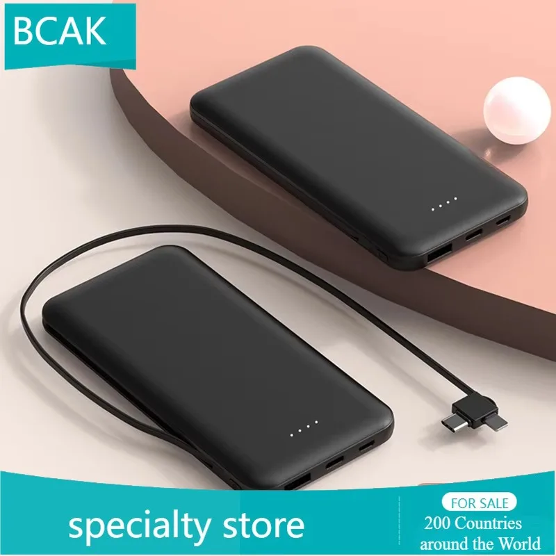 New BCAK Business PD Fast Charge with Cable Mobile Phone Tablet Power Bank 10000 MAh Mobile Power Supply